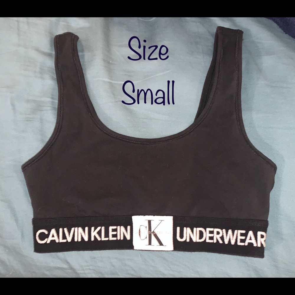 Simple black Calvin Klein Sports Bra / Size Small